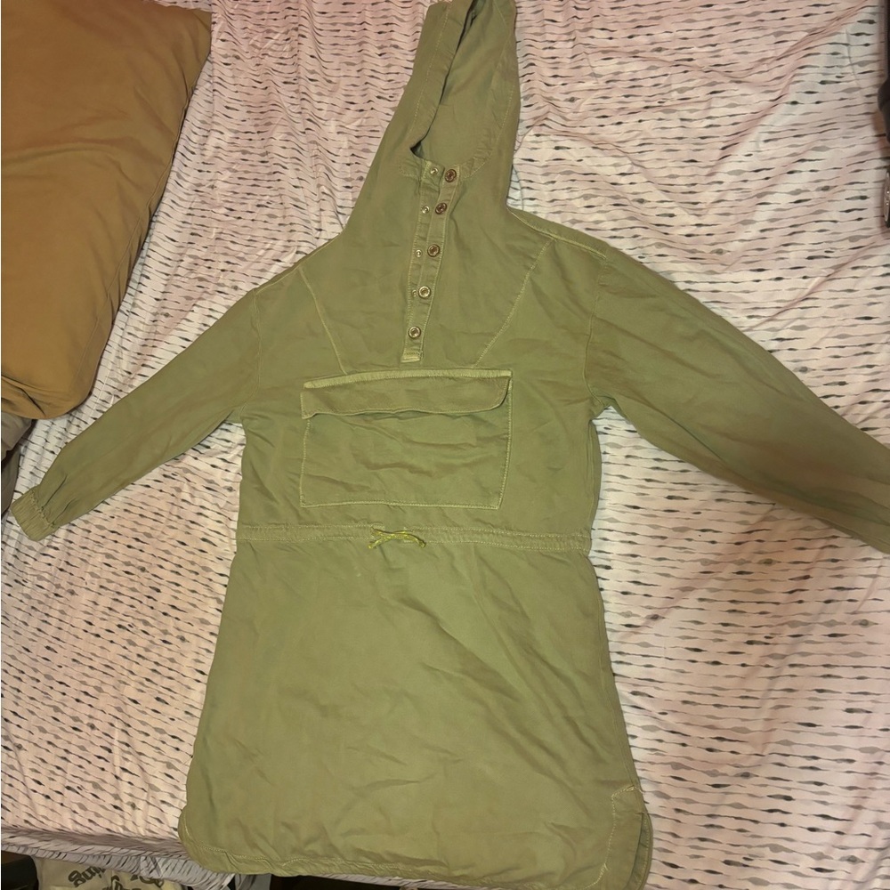Green denim Zara Kids Dress. Size 13-14